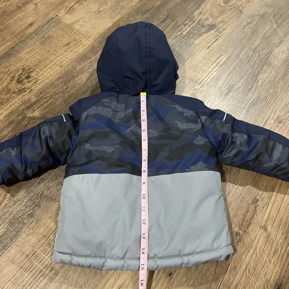 Zero Exposure Baby Boys Hooded Winter‎ Jacket 18M Navy Camo Hooded Pockets